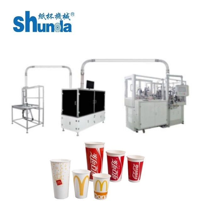 Hot And Cold Drinks Automatic Paper Cup Machine 135 - 450 Gram 3.4 Tons