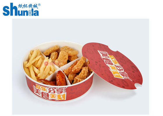 150oz Popcorn Fried PLA Coated Paper Cup Paper Bowl with Lid Making Machine