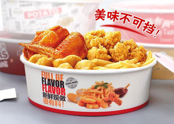 150oz Popcorn Fried PLA Coated Paper Cup Paper Bowl with Lid Making Machine