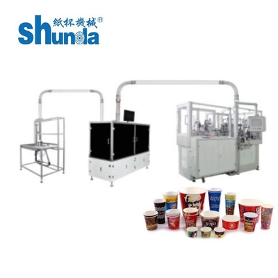 単/二重PEコーティング紙のための全自動使い捨てカップ製造機械