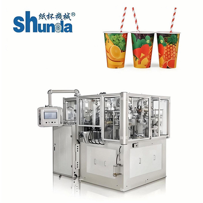 自動紙コップ機械、機械 55ml-900ml に両方に hot&cold を作る自動ペーパー コーヒー カップのティー カップのアイス クリームのコップ