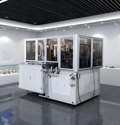 /倍の PE によって塗られる使い捨て可能なコップの Thermoforming 機械 100 PCS/MIN 選抜して下さい